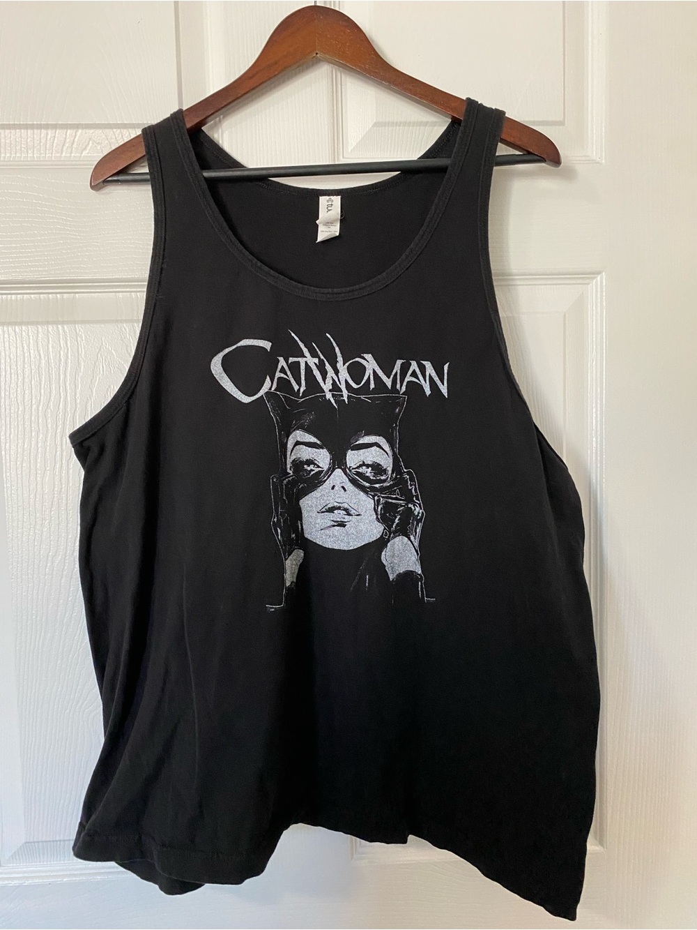Catwoman Black Muscle T-Shirt, Size XXL